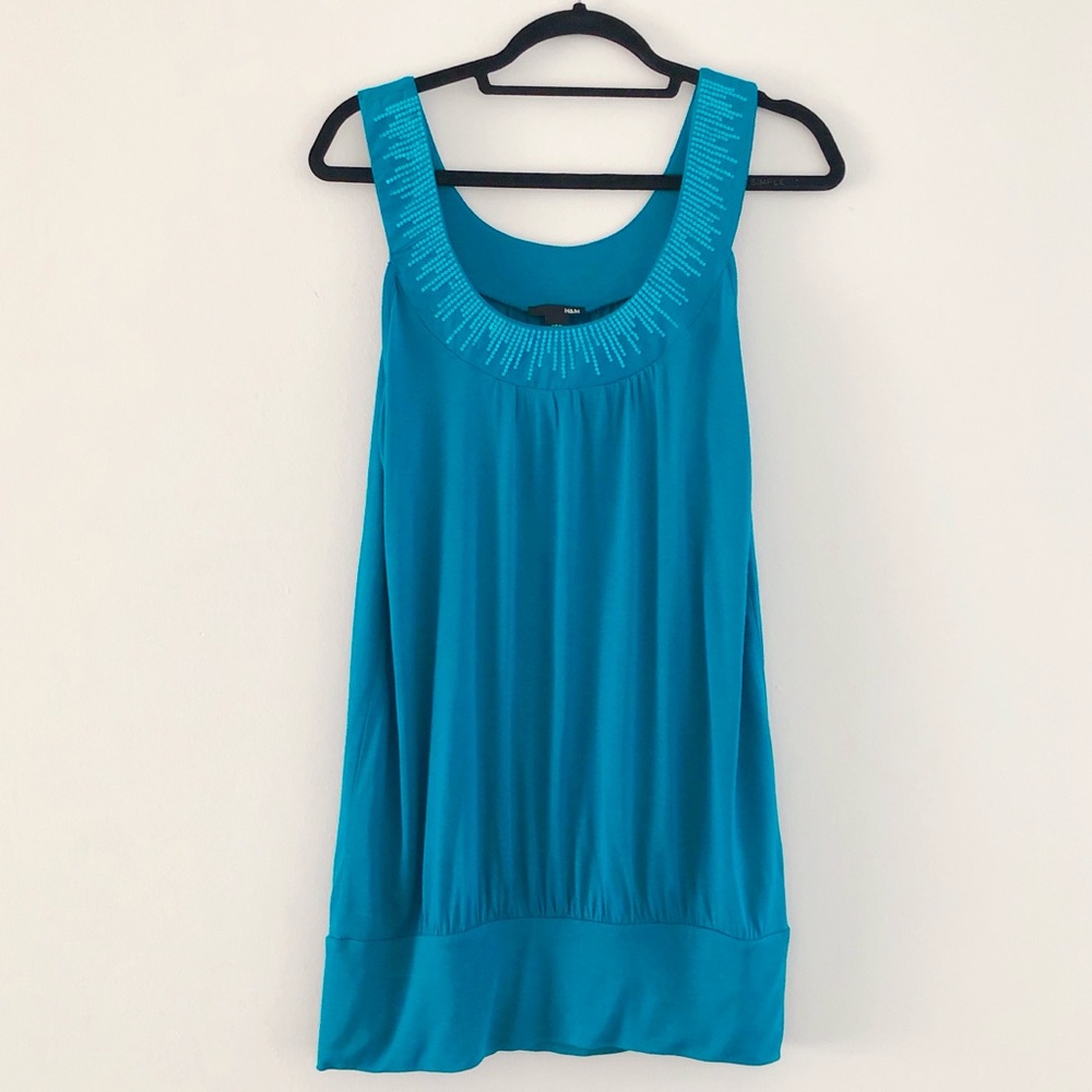 NWT H&M Turquoise Sleeveless Blouse